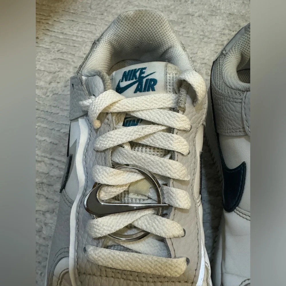 Nike Air Force 1 Shadow Metallic Teal Women’s Size 7.5 White Green Sneakers